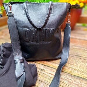 DKNY Purse Shoulder Strap included with hand straps in all Black